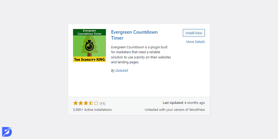 evergreen countdown timer eklenti