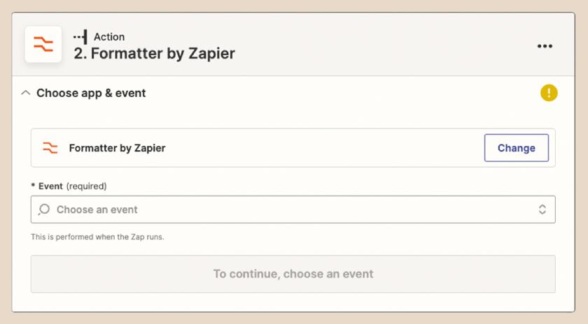 zapier format