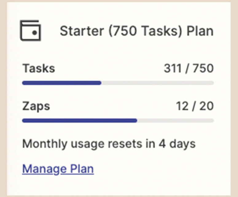 zapier task