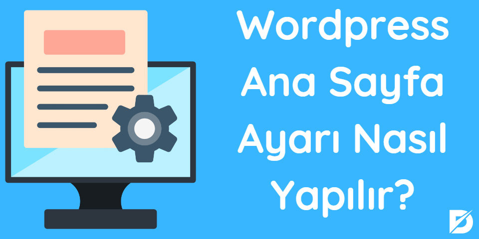 wordpress ana sayfa ayarı