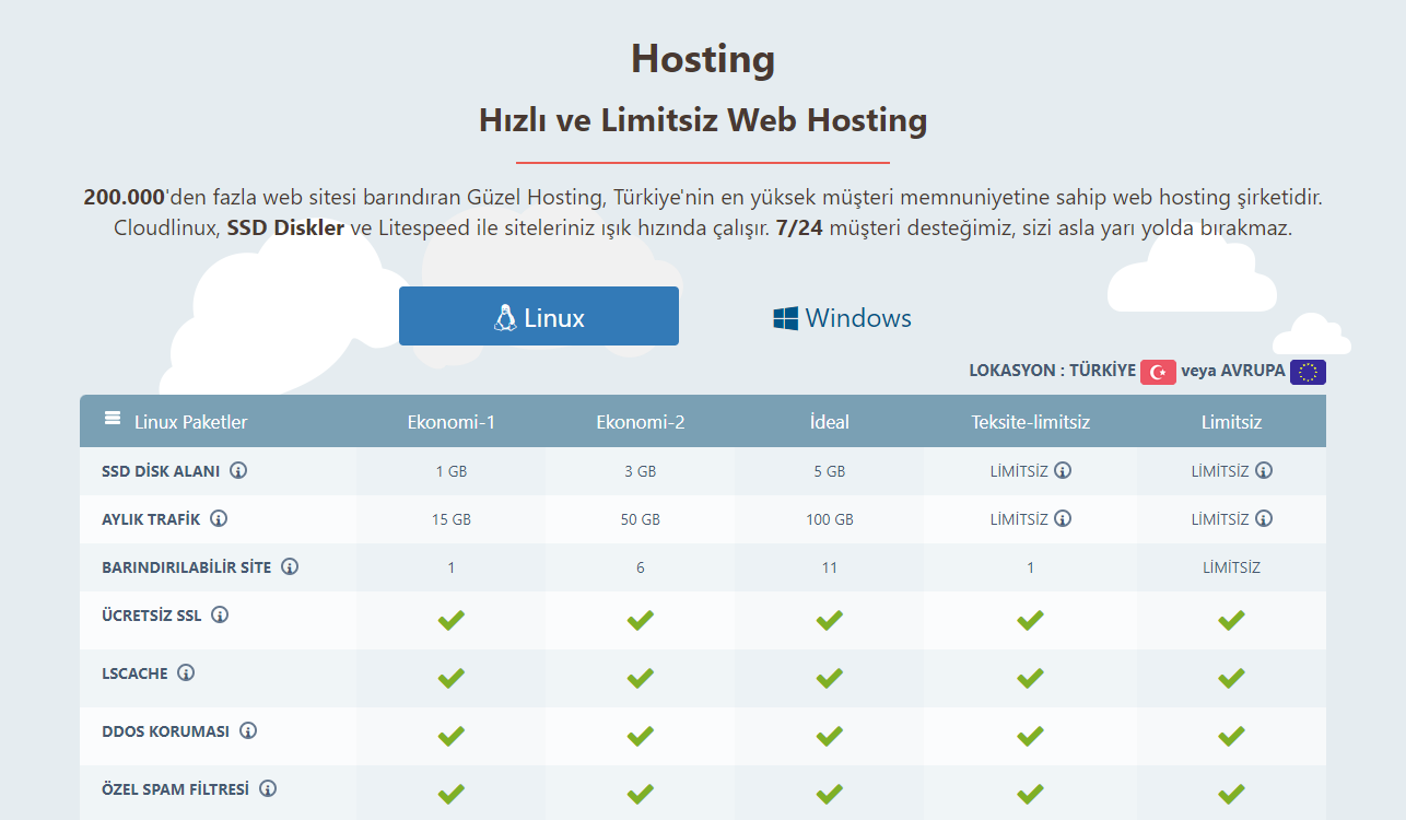 hosting hizmeti