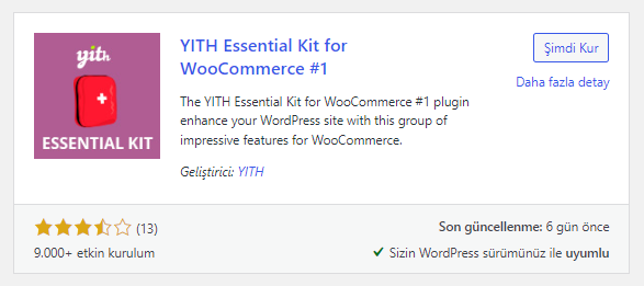 yith essential kit woocomerce eklenti paketi