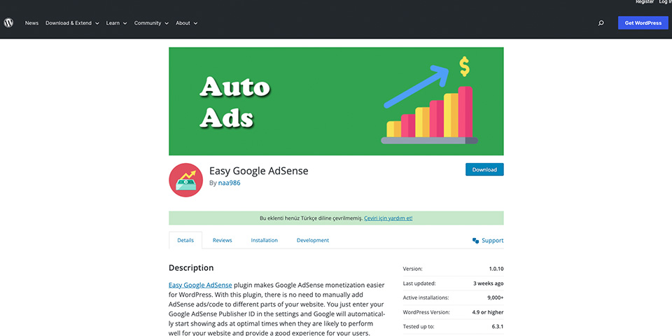 Easy Google AdSense 