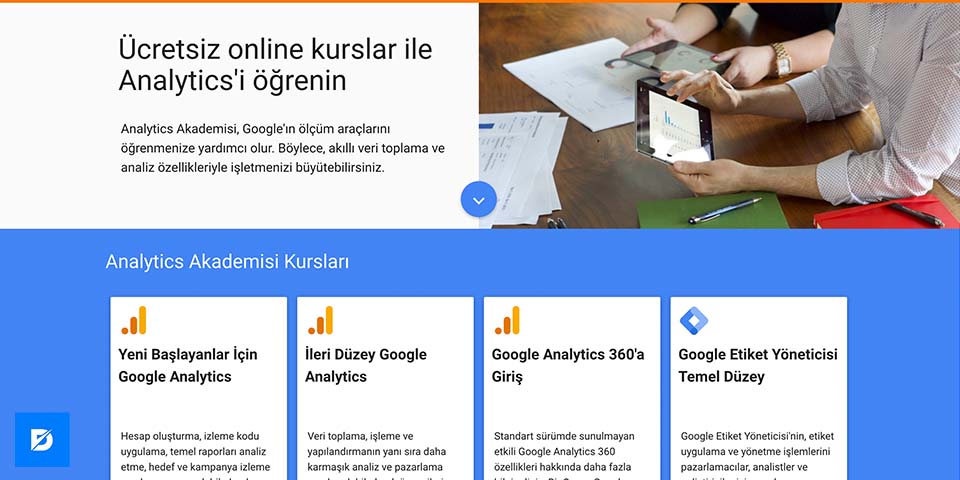 Google Analytics Akademi Dijital Pazarlama Sertifikasyonu 