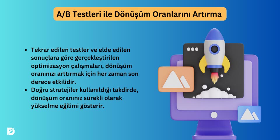 A/B tesleri ile web tasarım ve dönüşüm oranları artırma