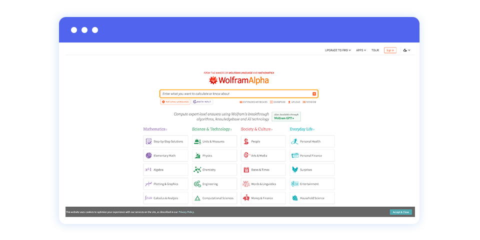 WolframAlpha