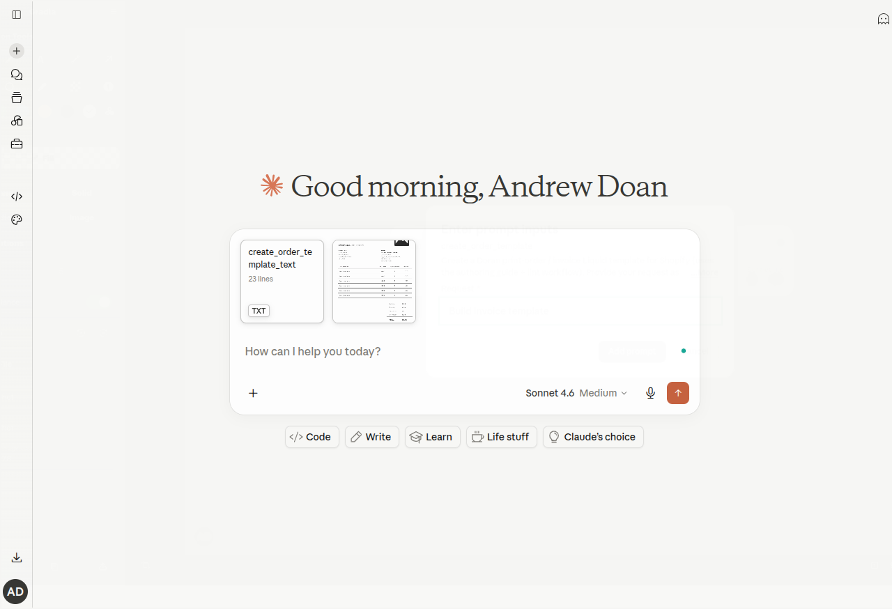 Sample PDF invoice reference