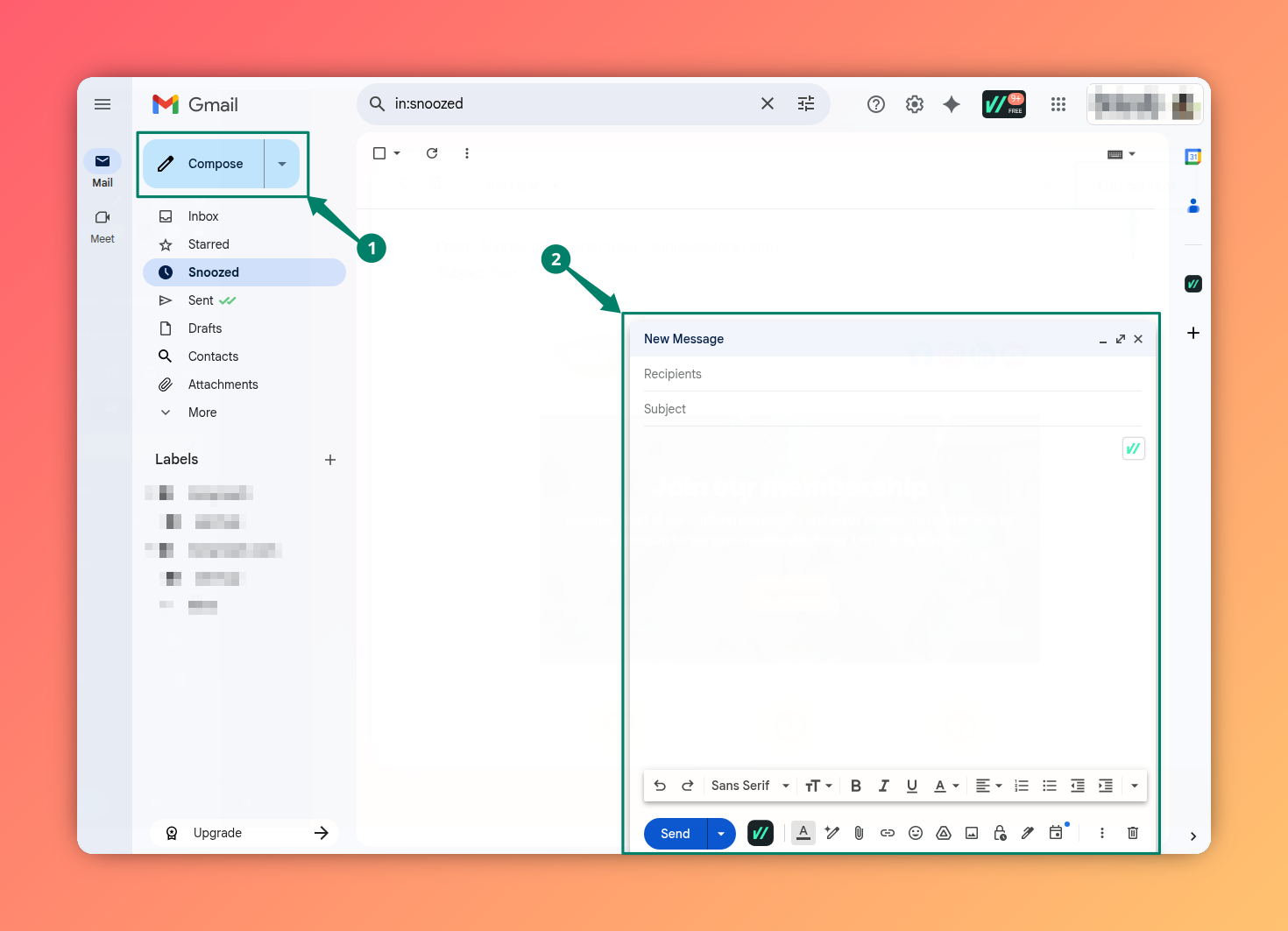 Compose a new email
