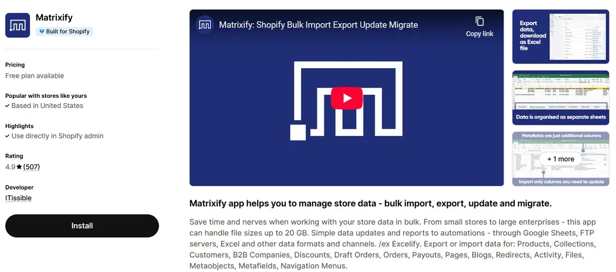 Matrixify