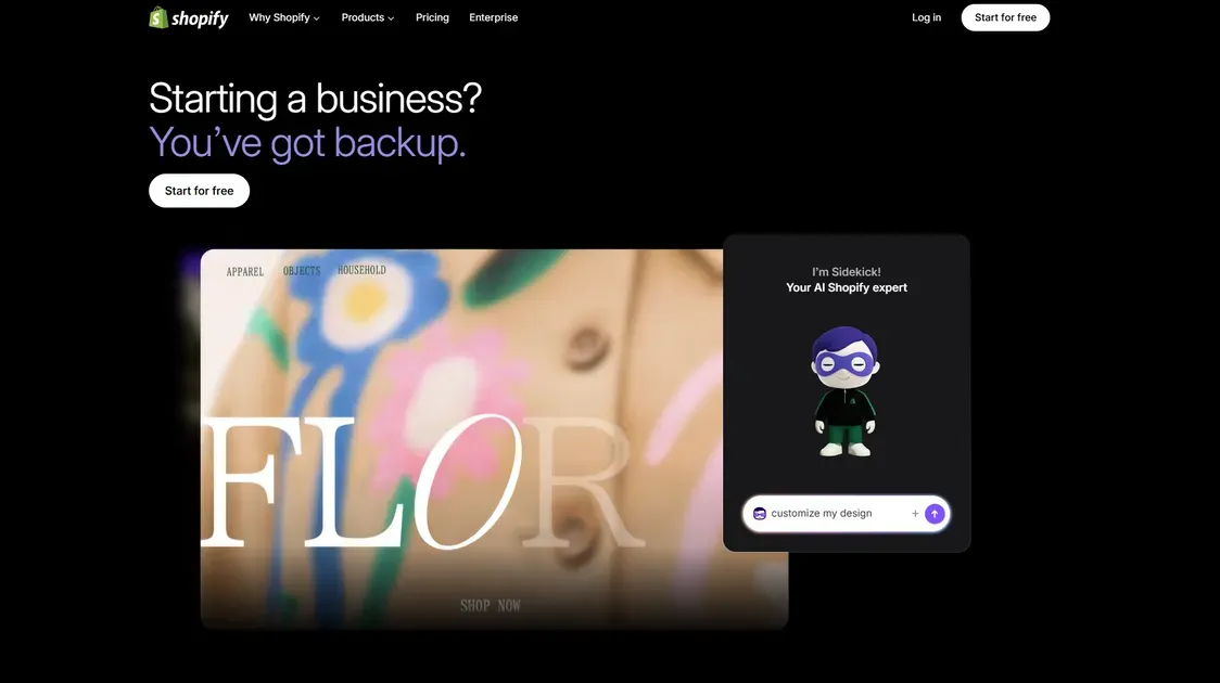 Sidekick AI is a cool helper in building your Shopify store