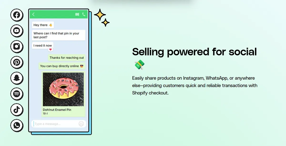 A great Shopify plan to sell through social media
