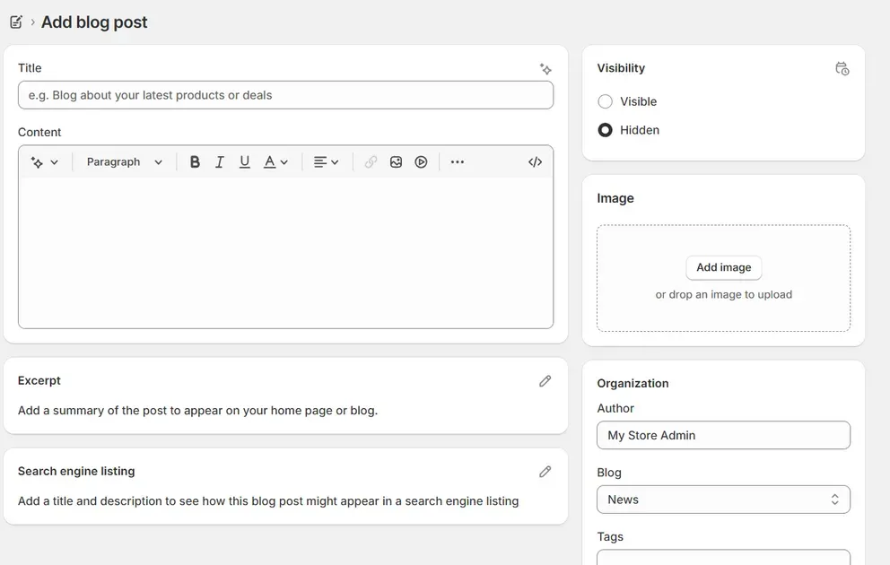 Shopify SEO & marketing