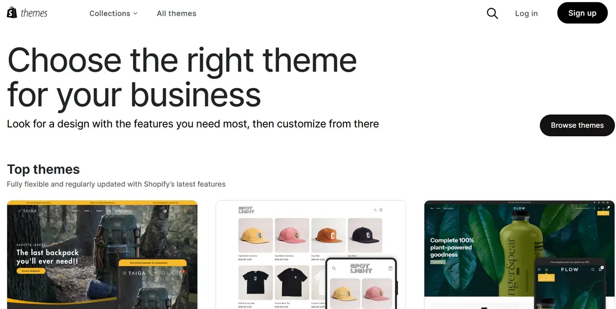 Shopify themes