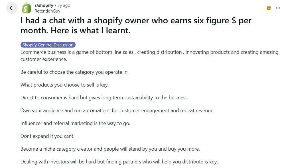 Real 6 figure Shopify system reviews