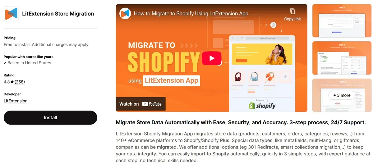 LitExtension Store Migration