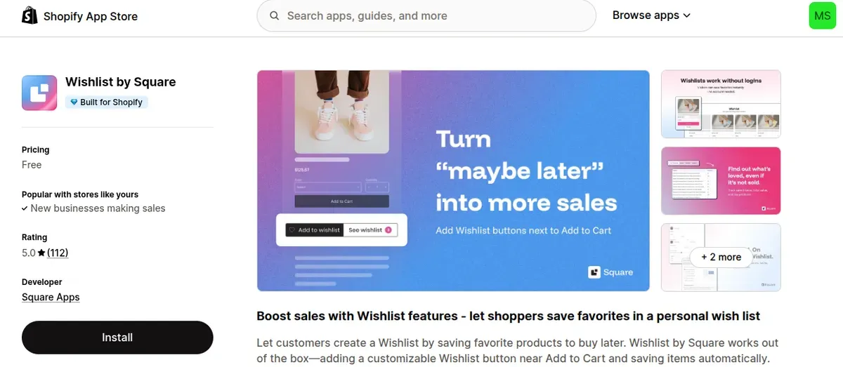 Wishlist by Square