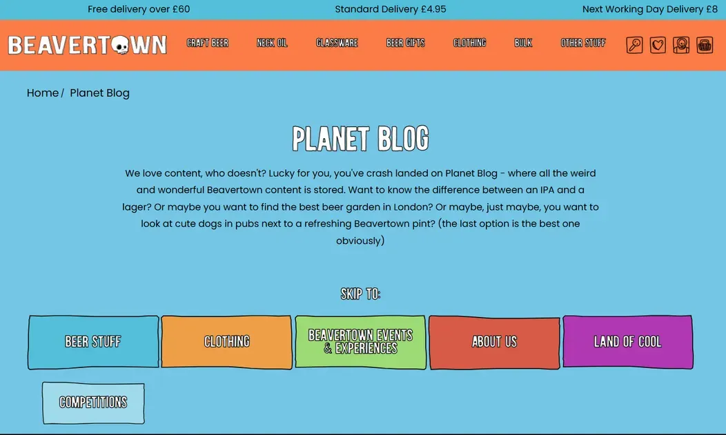 Example of how to promote your Shopify store through the content-to-commerce funnel blog