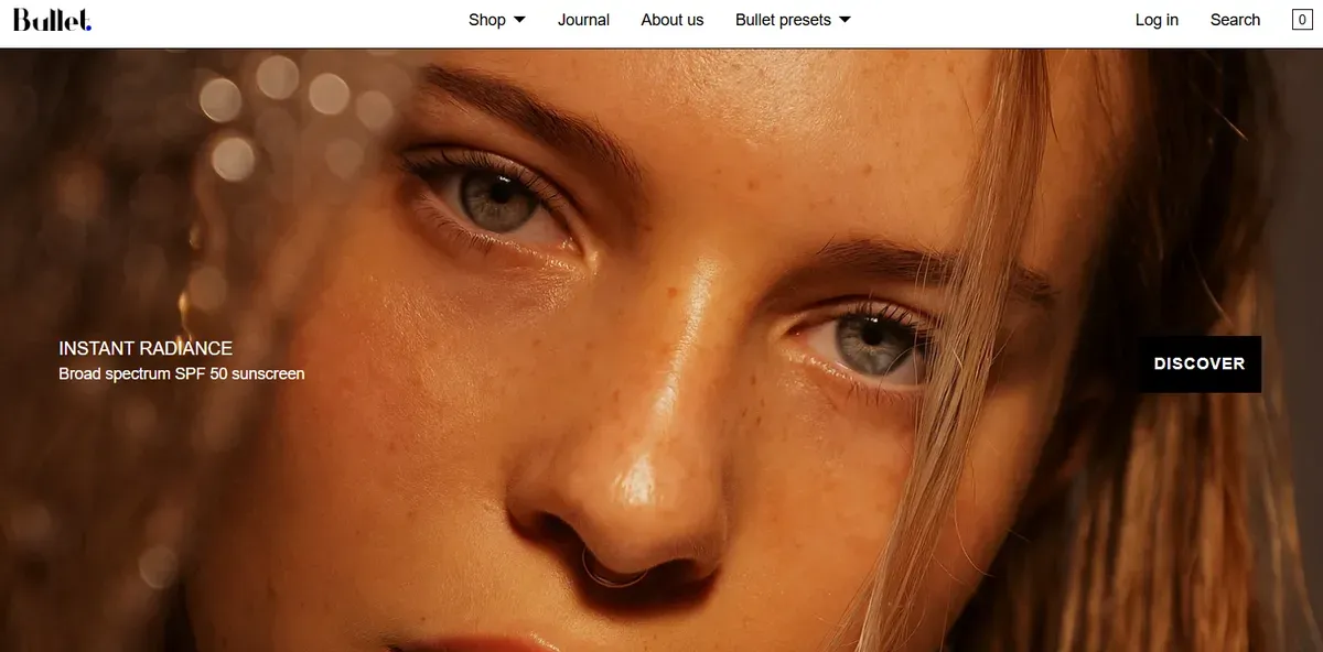 Overview of Bullet Shopify theme