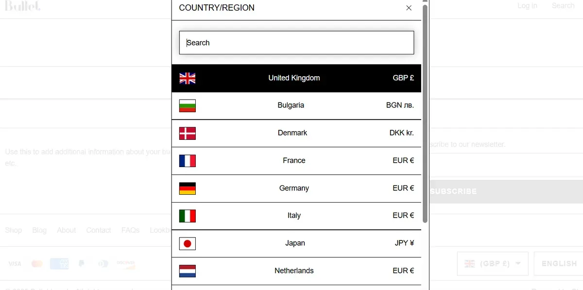 Multiple Languages & Currencies 