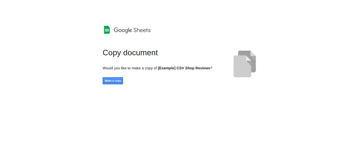 Prepare the CSV file