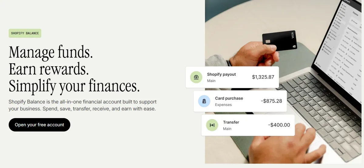 Shopify Balance