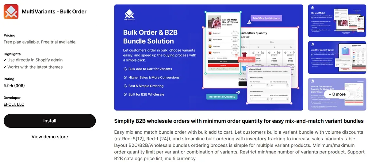 MultiVariants – Bulk Order