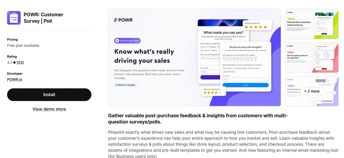 POWR: Customer Survey | Poll