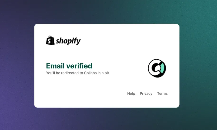 Email verified