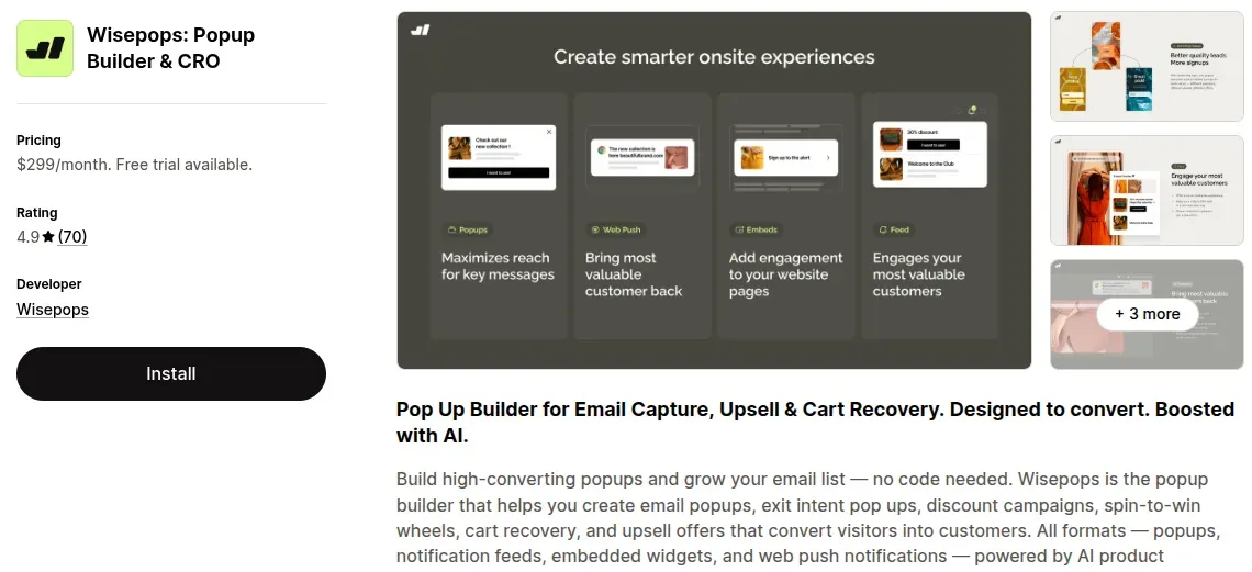 Wisepops: Popup Builder & CRO