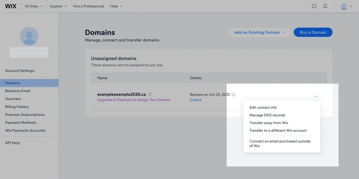 Click Manage DNS Records