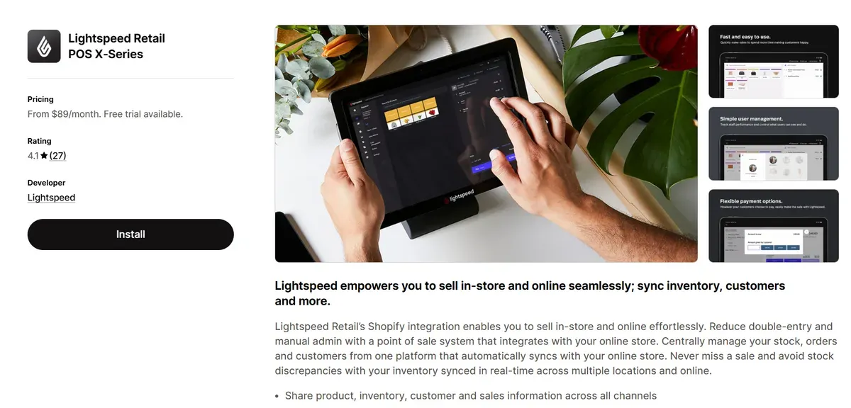 Lightspeed Retail POS X-Series