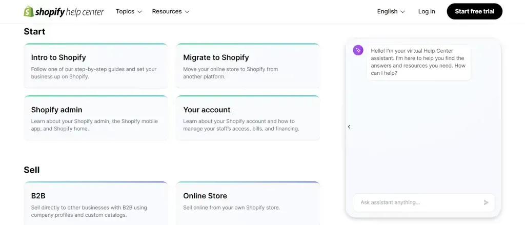 Shopify support