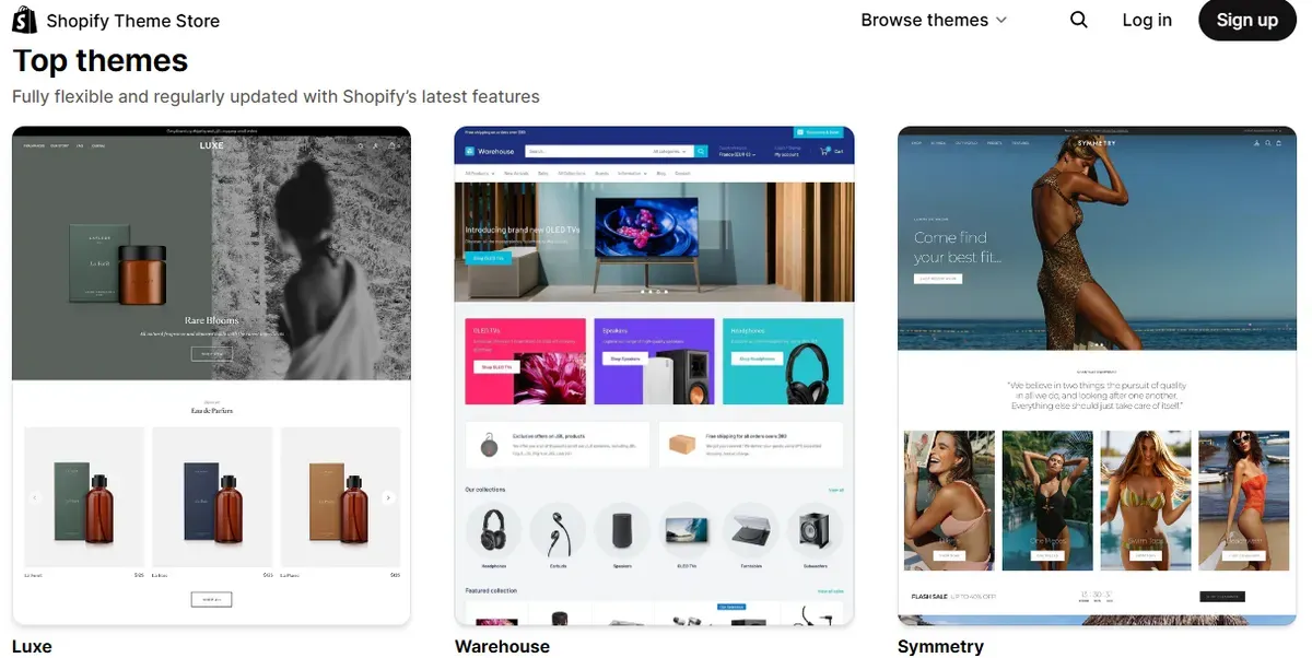 Shopify vs Salesforce: Themes & Designs