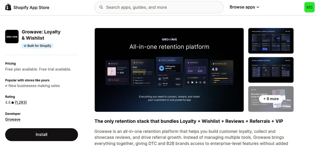 Growave: Loyalty & Wishlist