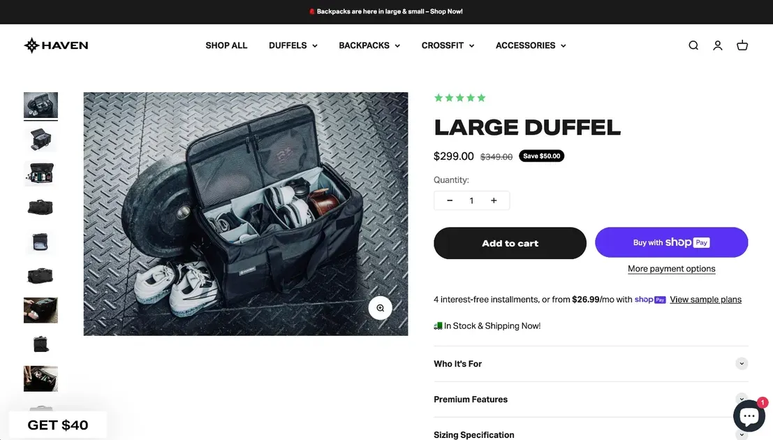 Improve product pages