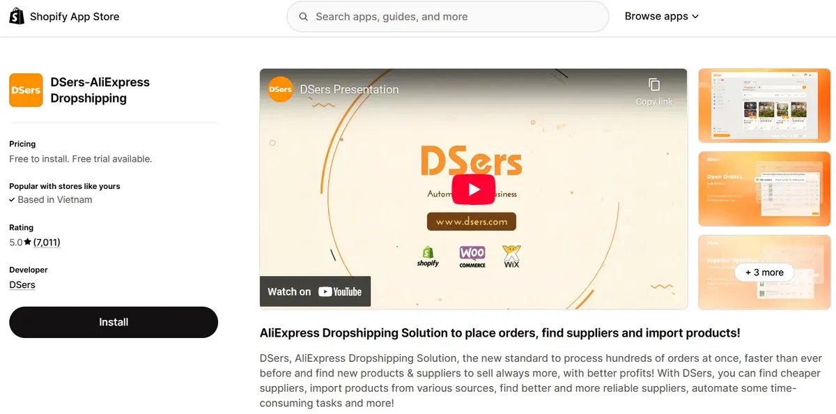 Search for DSers 