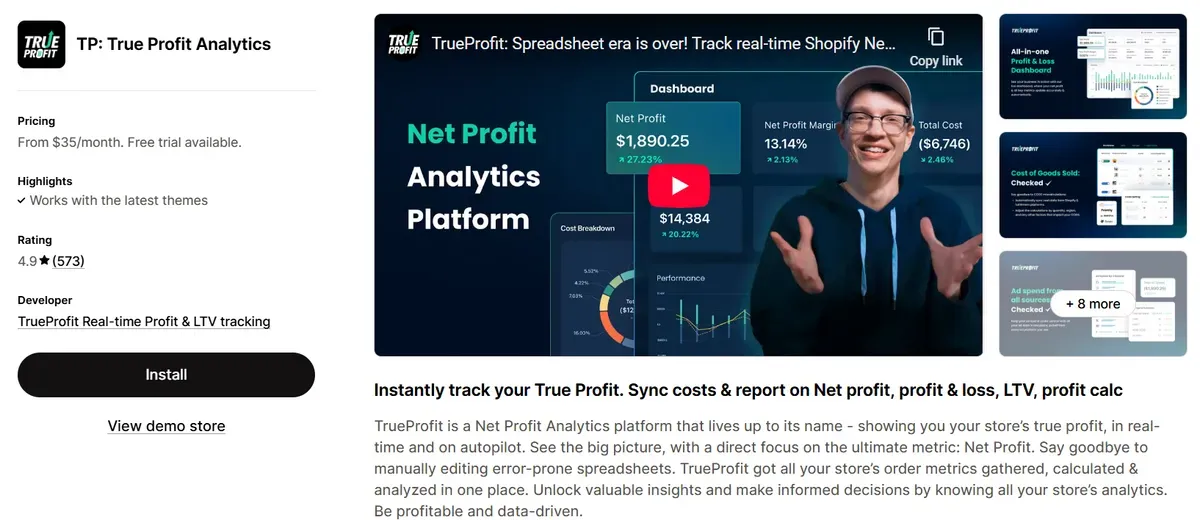 TP: True Profit Analytics