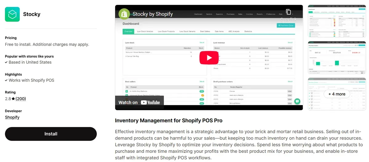 Streamline inventory with Stocky