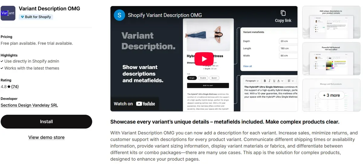 Variant Description OMG