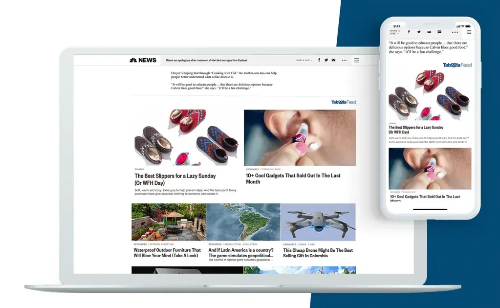 Example of native ads to build brand awareness