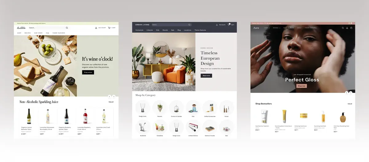 Three preset options