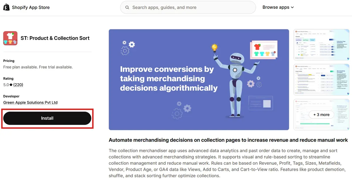 Search for SearchTap Merchandising App