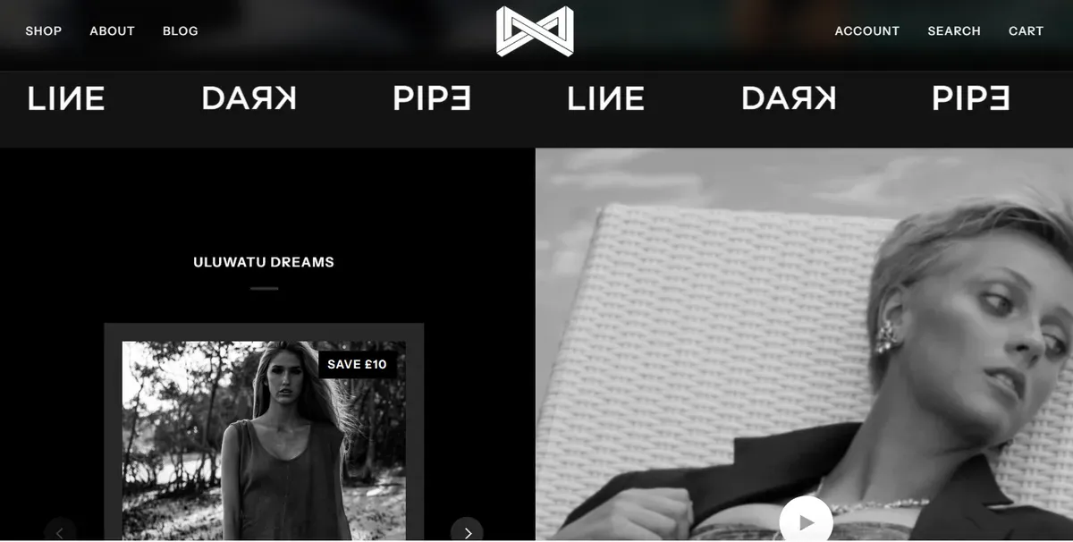 Parallax scrolling design