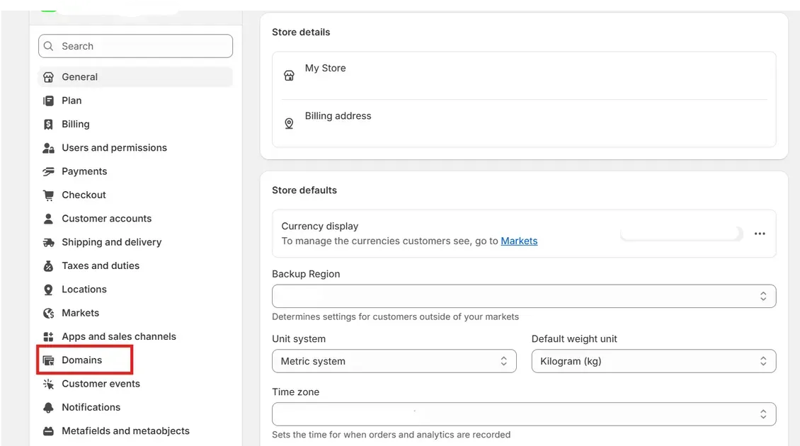 Select Domains