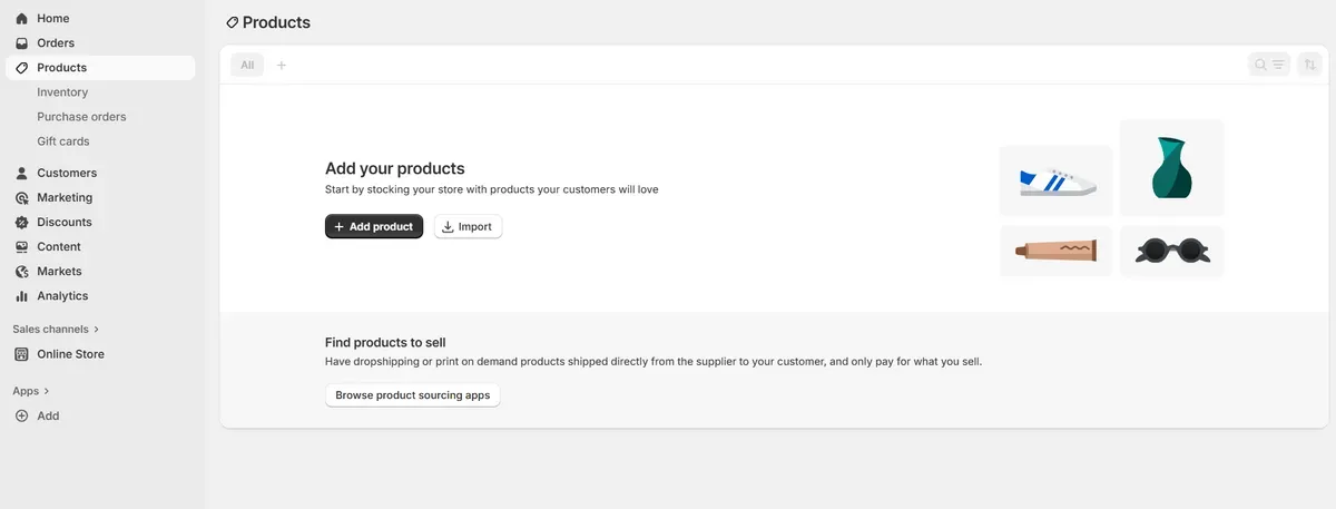 Click Add product and add details
