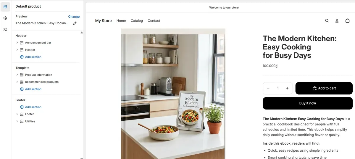 Customize your product page