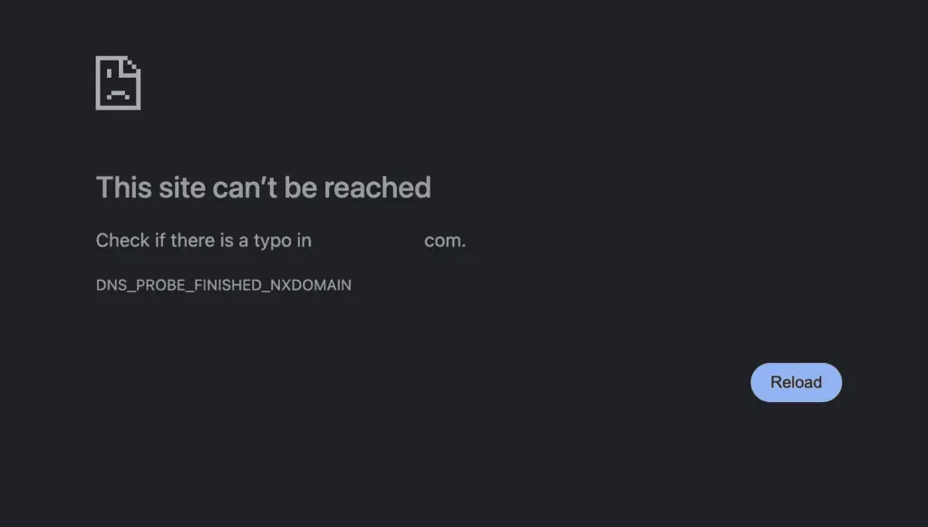 Unverified domain