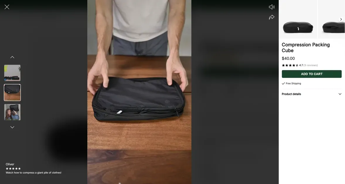 Tortuga adopts the 16:9 format as a technical optimization for shoppable videos