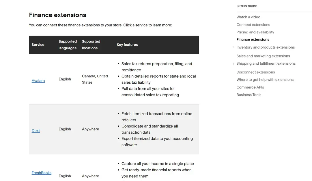 Squarespace allows you to use extensions from third-party services in case Squarespace