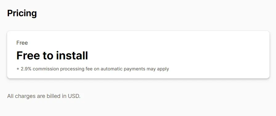 Pricing of Shopify Collabs direct link to products